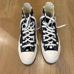 Comme des Garcons Black and White Polka Dot Sneakers